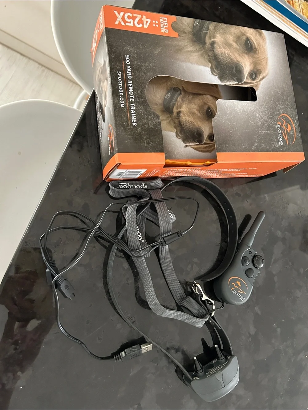 425X Remote Trainer Collar - Black and Gray sport dog